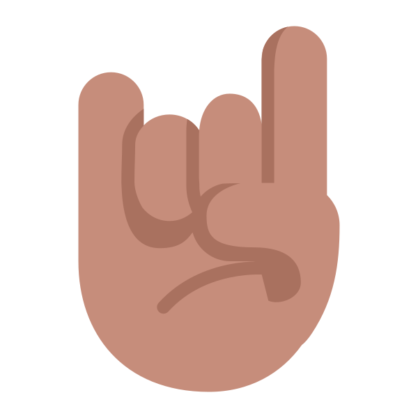Sign Of The Horns Flat Medium