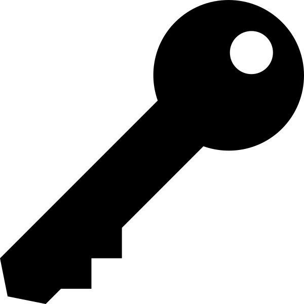 Simpleicons Interface Key Black Shape Rotated In Diagonal To Right