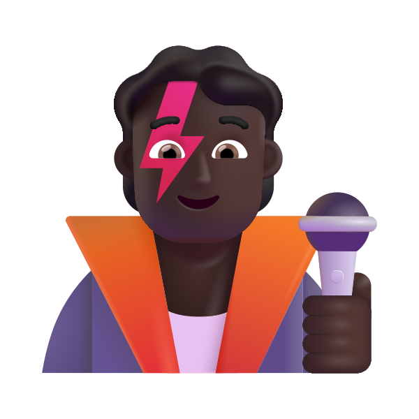 Singer Color Dark Vector