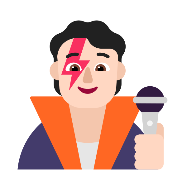 Singer Flat Light Vector