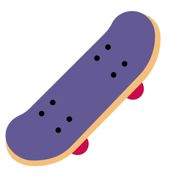 Skateboard Flat Vector