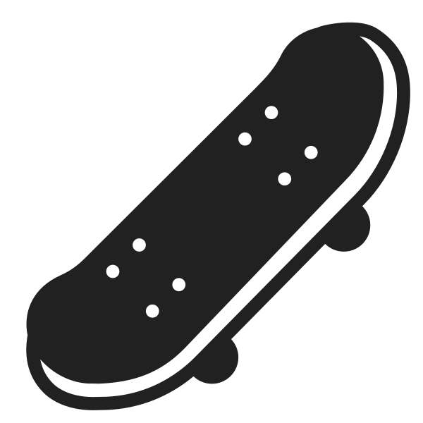 Skateboard High Contrast