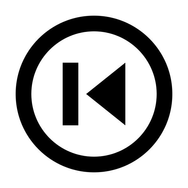 Skip Previous Circle Outline