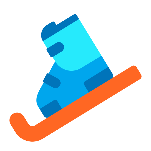 Skis Flat Vector