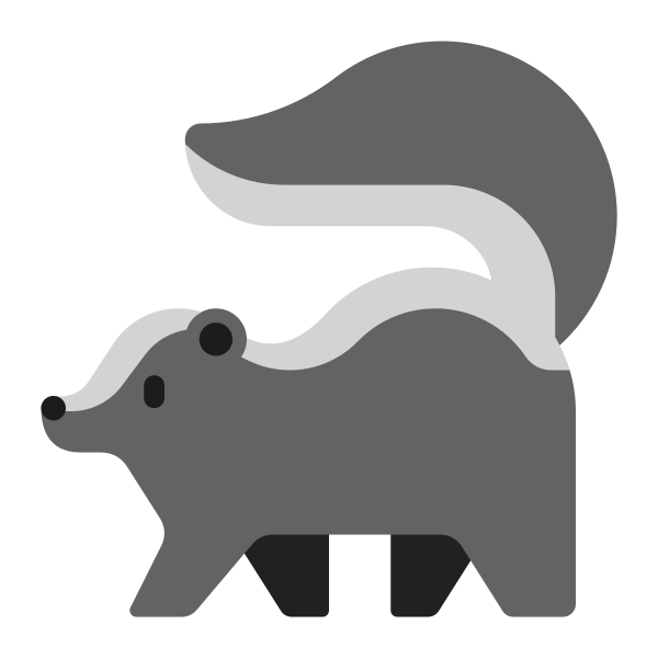 Skunk Flat Vector