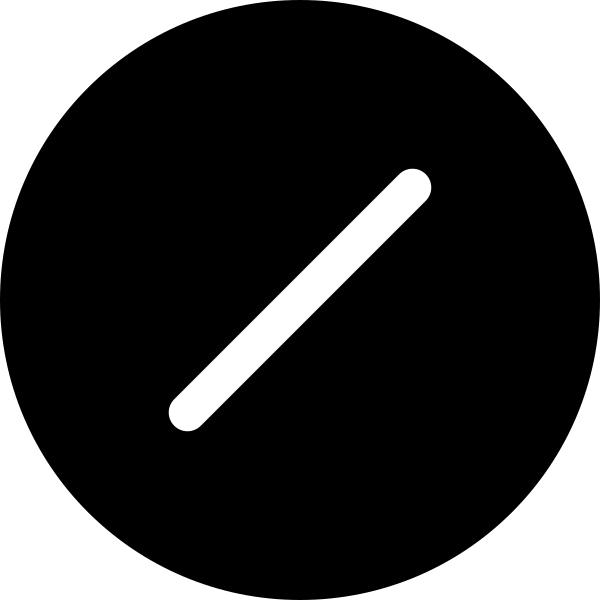 Slash Circle Fill