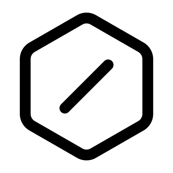 Slash Hexagon
