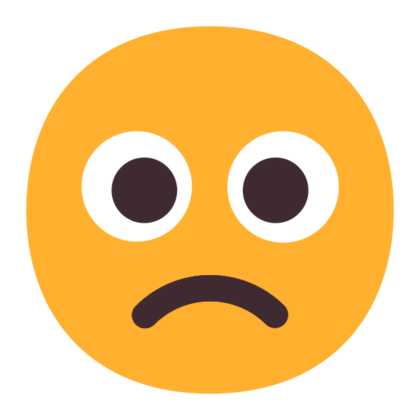 Slightly Frowning Face Flat