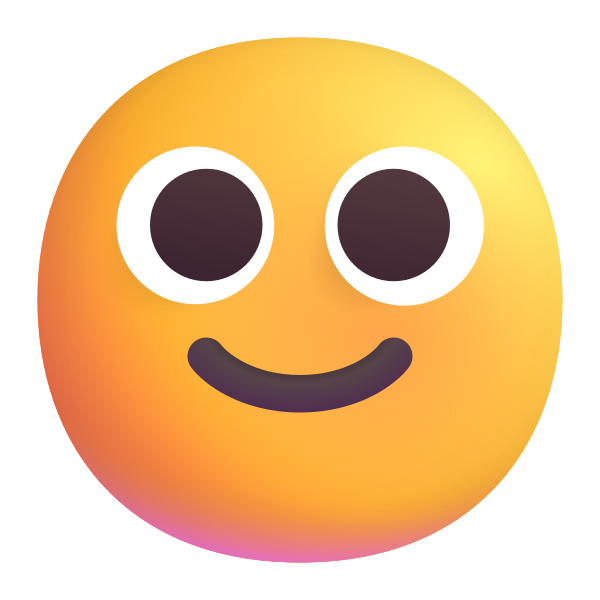 Slightly Smiling Face Color