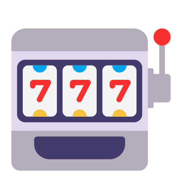 Slot Machine Flat Vector