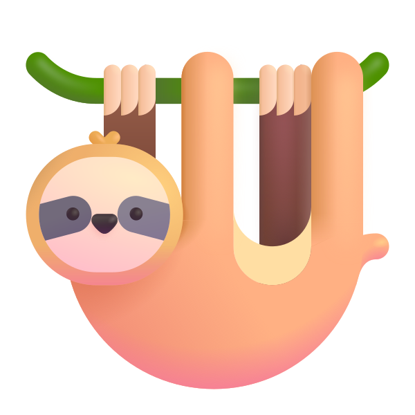 Sloth Color Vector