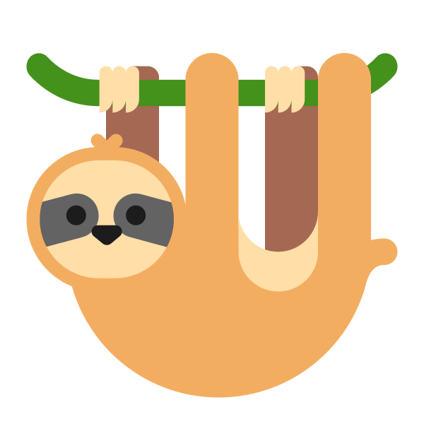 Sloth Flat Vector