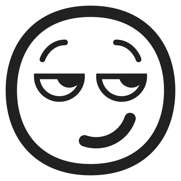Smirking Face High Contrast