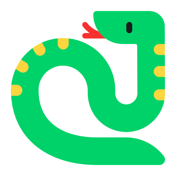 Snake Flat Vector