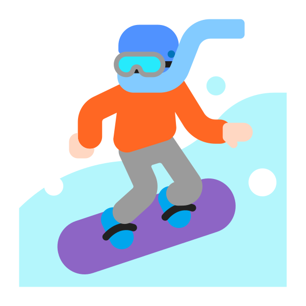 Snowboarder Flat Light