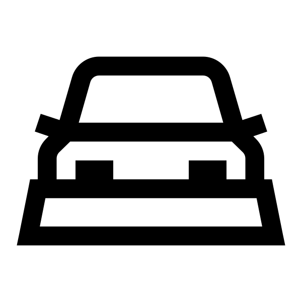 Snowplow Solid Vector