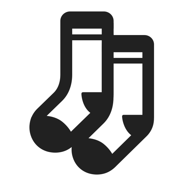 Socks High Contrast Vector