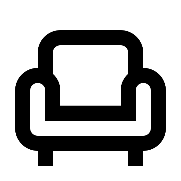 Sofa Single Outline