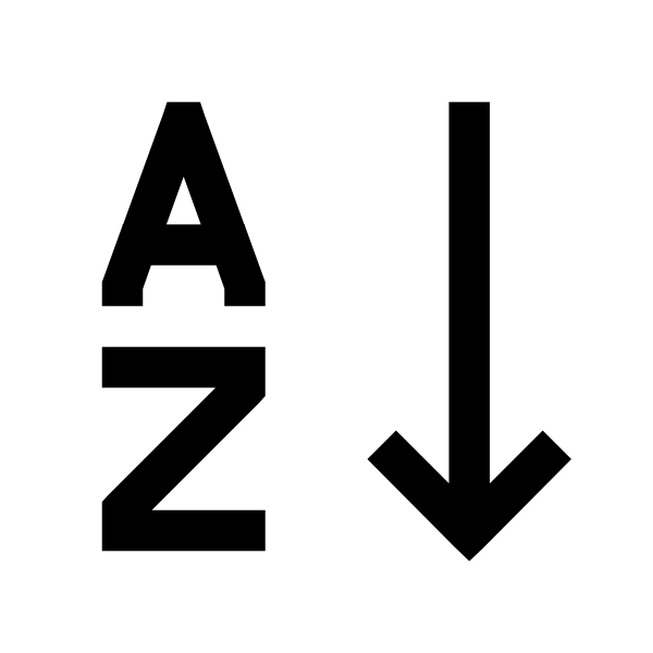 Sort Alpha Down Solid