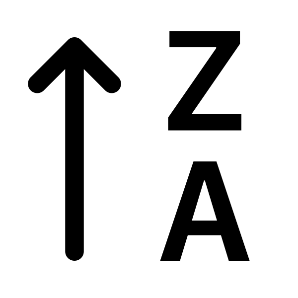 Sort Alpha Up Alt