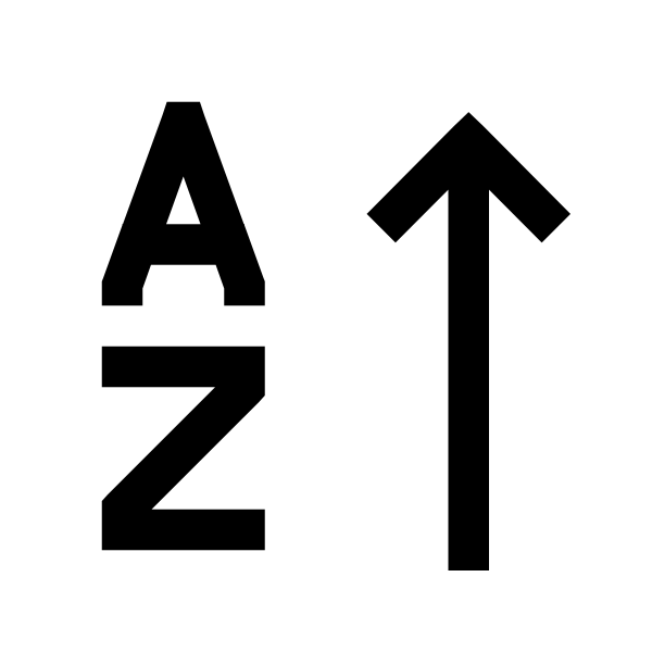 Sort Alpha Up Solid Vector