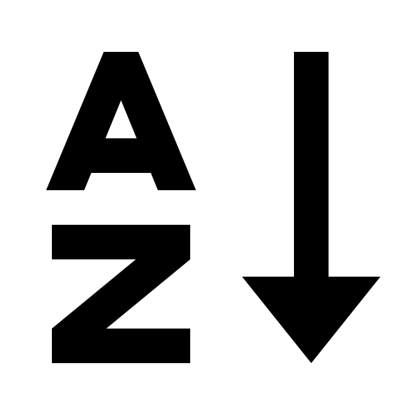 Sort Alphabet Asc