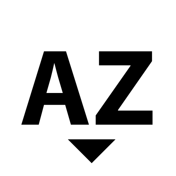 Sort Alphabetical Descending Variant