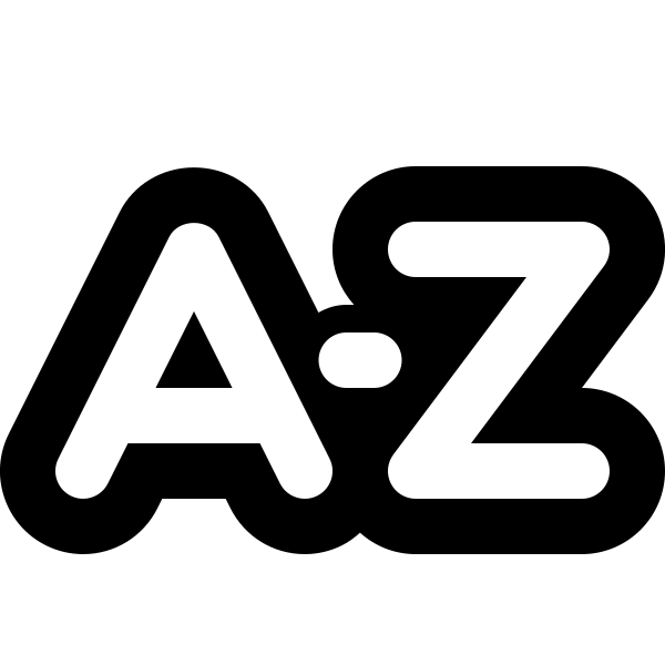 Sort Alphabetically Outline Vector