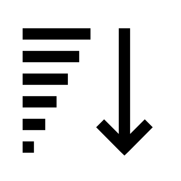 Sort Amount Down Solid