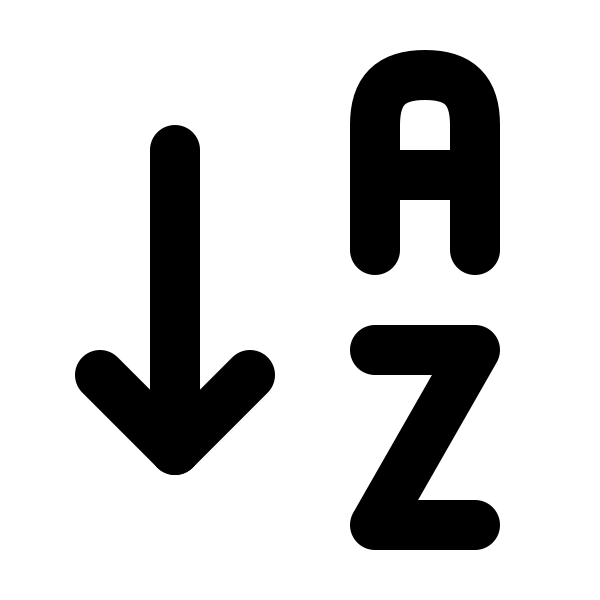 Sort Ascending Letters