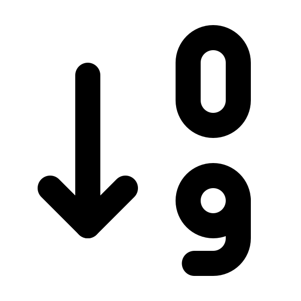 Sort Ascending Numbers