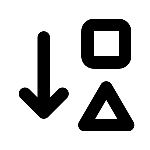 Sort Ascending Shapes