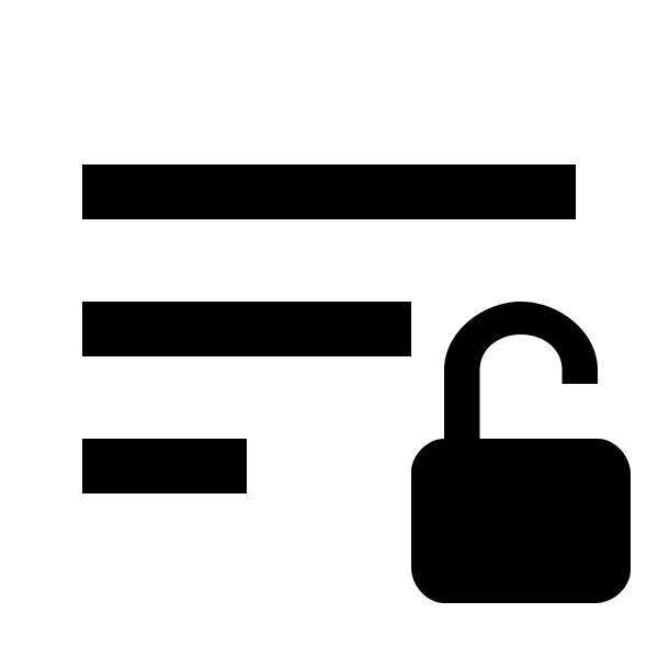 Sort Variant Lock Open