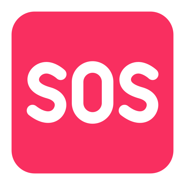 Sos Button Flat