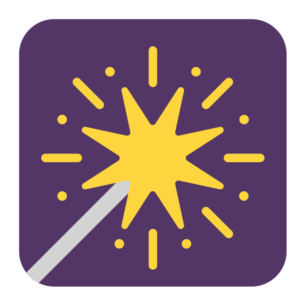 Sparkler Flat Vector