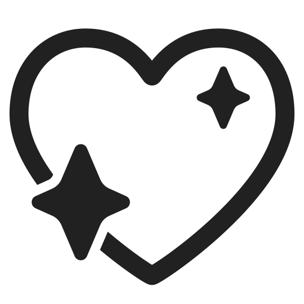 Sparkling Heart High Contrast