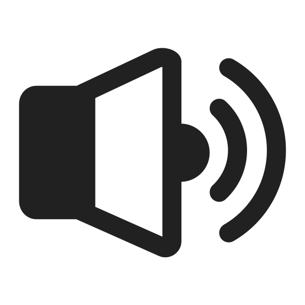 Speaker High Volume High Contrast Vector