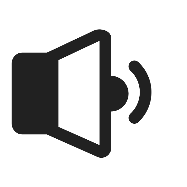 Speaker Medium Volume High Contrast Vector