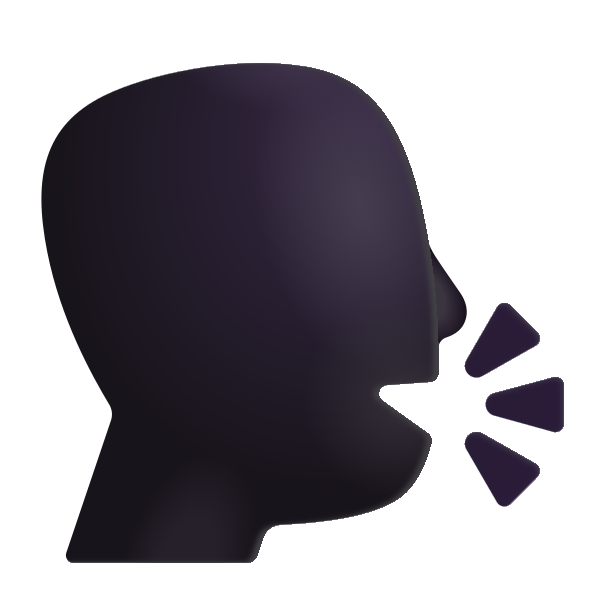 Speaking Head Color Vector