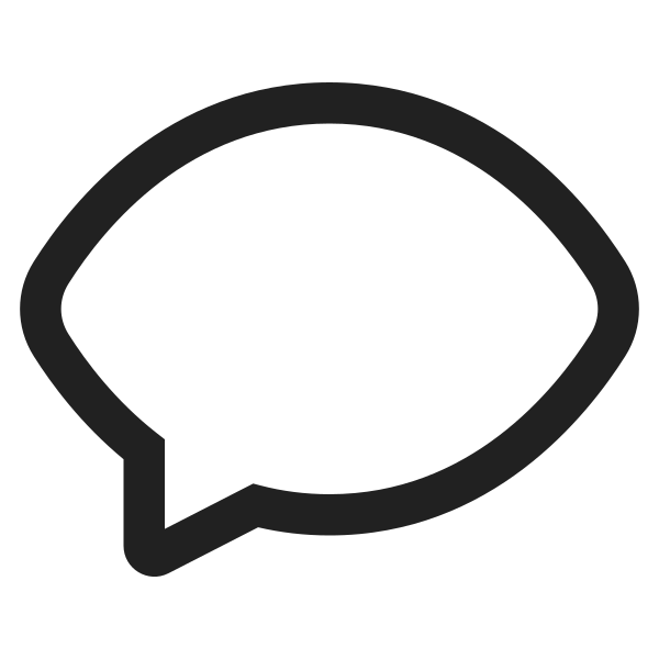 Speech Balloon High Contrast