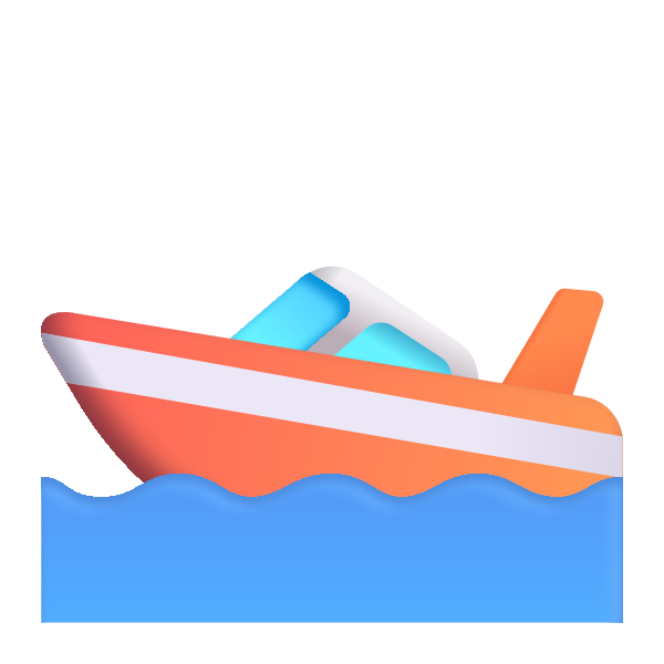 Speedboat Color Vector