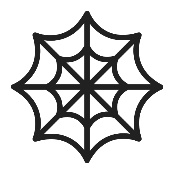 Spider Web High Contrast Vector