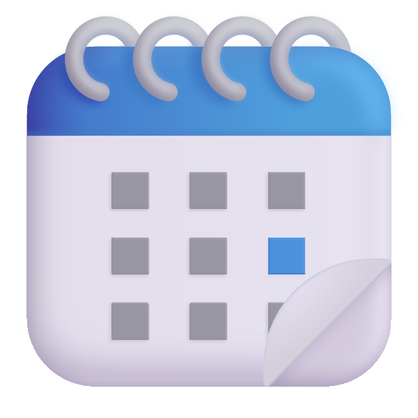 Spiral Calendar Color Vector