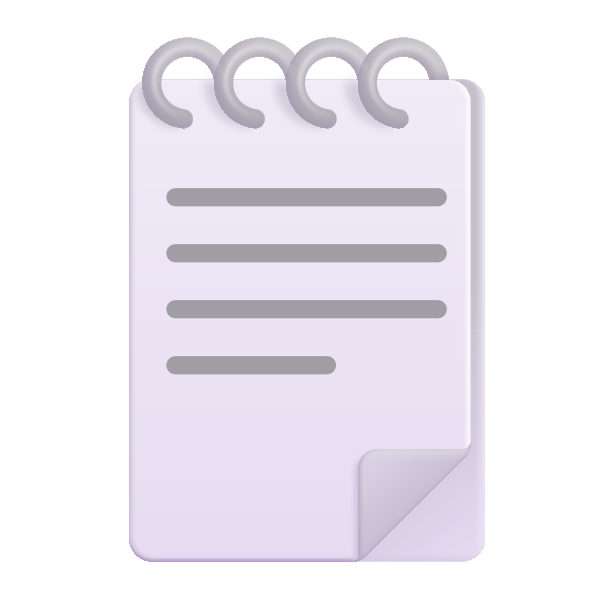 Spiral Notepad Color Vector