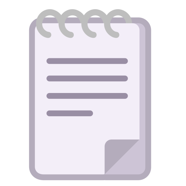 Spiral Notepad Flat