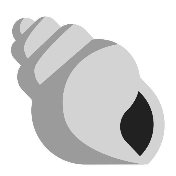 Spiral Shell Flat Vector