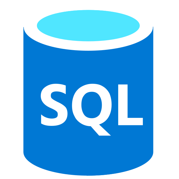 Sql Database Blue Vector