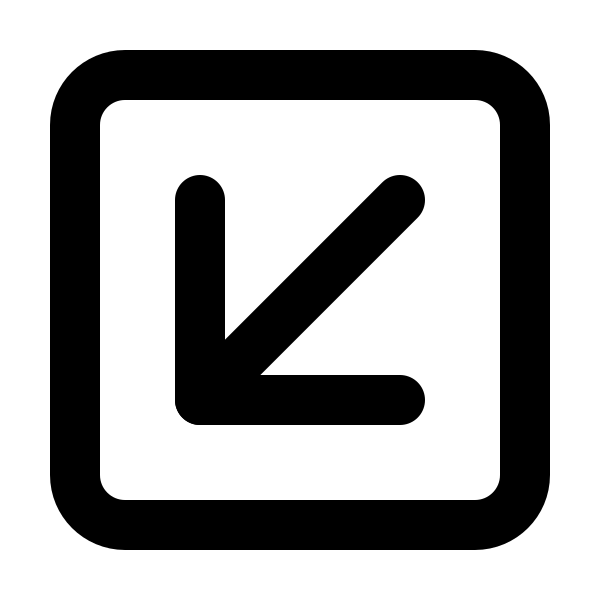 Square Arrow Down Left