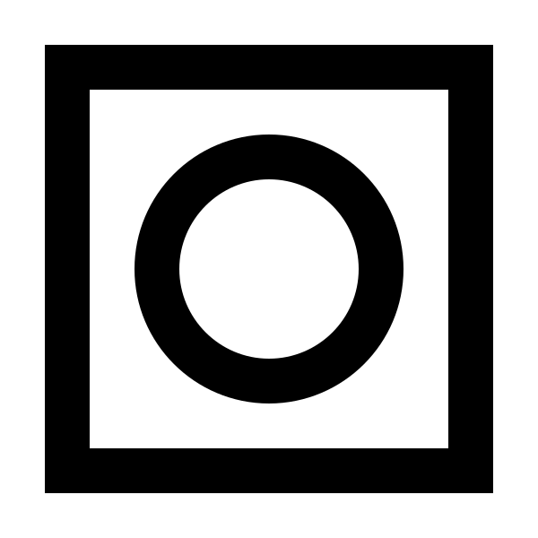 Square Circle Outline