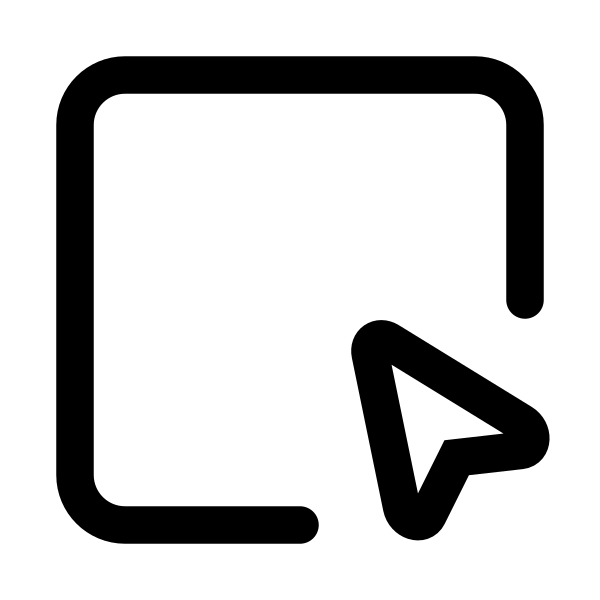 Square Cursor Vector